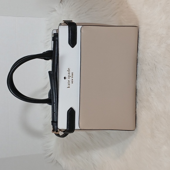 Kate Spade Black and Tan Satchel - Picture 1 of 10